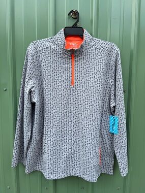 Birdie Bound Quarter-Zip Pullover Long Sleeved Shirt Size XL